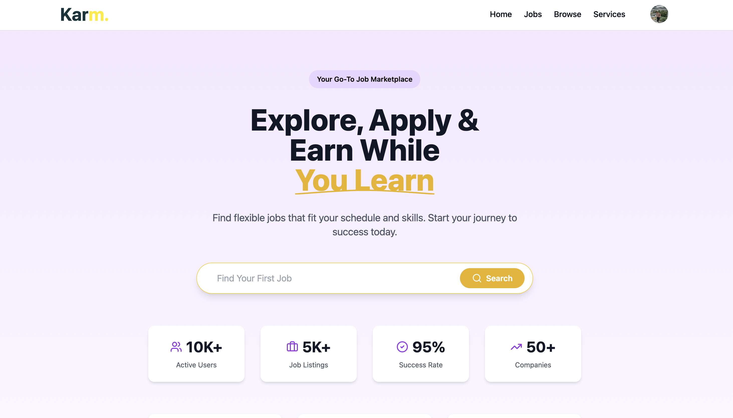 Karm Platform - Dashboard