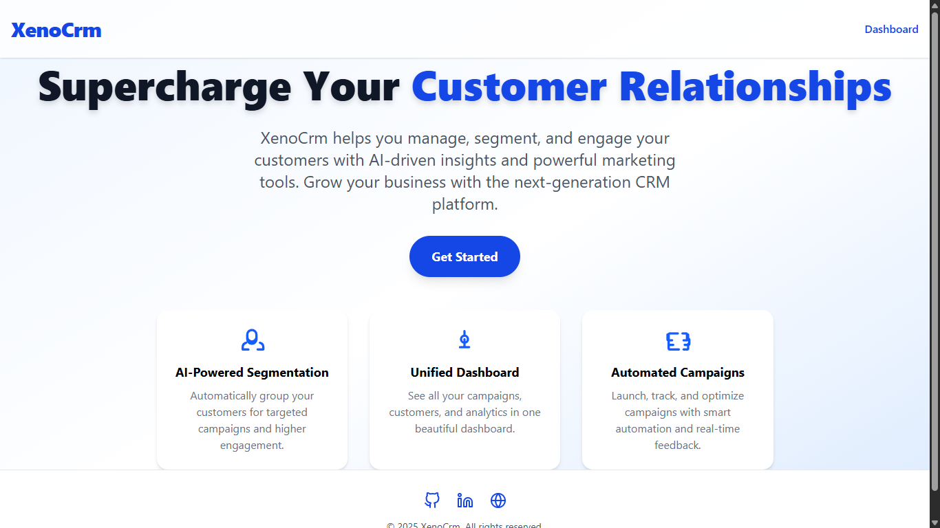 Xeno CRM Platform
